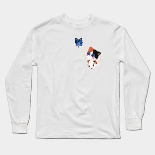 little cat and butterfly Long Sleeve T-Shirt